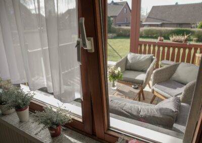 Blick auf die Terrasse