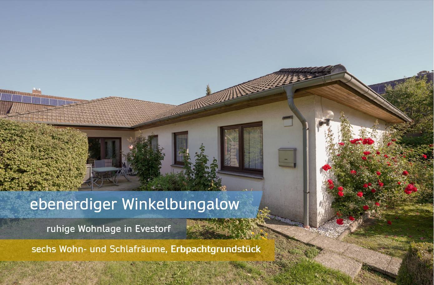 ebenerdiger Winkelbungalow in Evestorf ebenerdiger Winkelbungalow in Evestorf