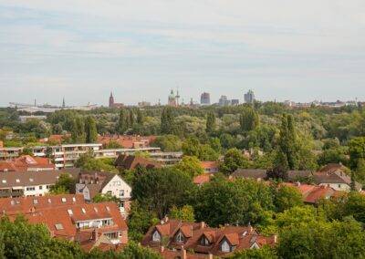 Blick auf die Skyline von Hannover