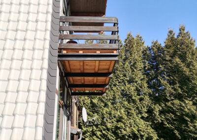 Seitanansicht Balkone